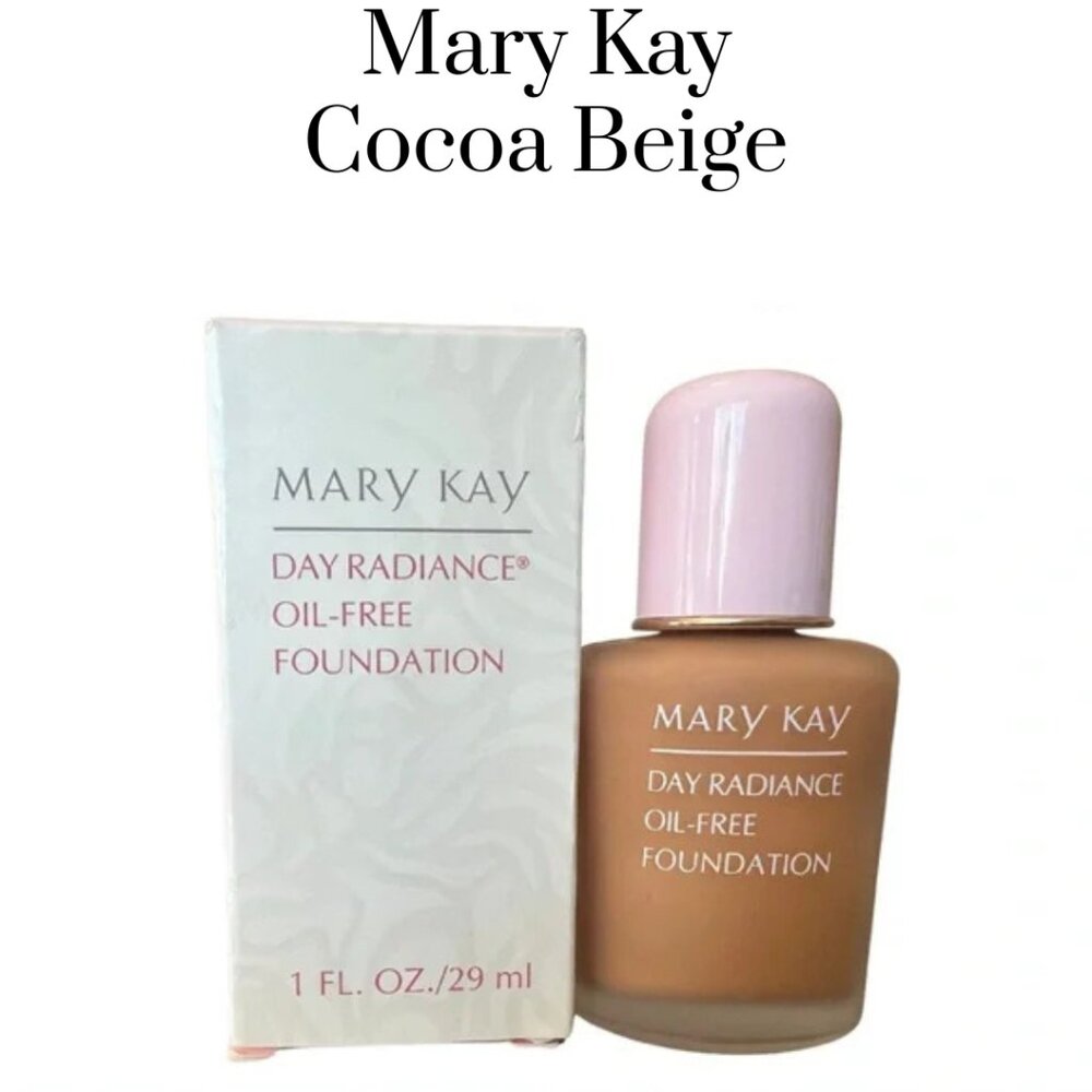 Mary Kay Day Radiance Oil-Free Foundation Cocoa Beige #6352.  1 FL OZ/.29ml